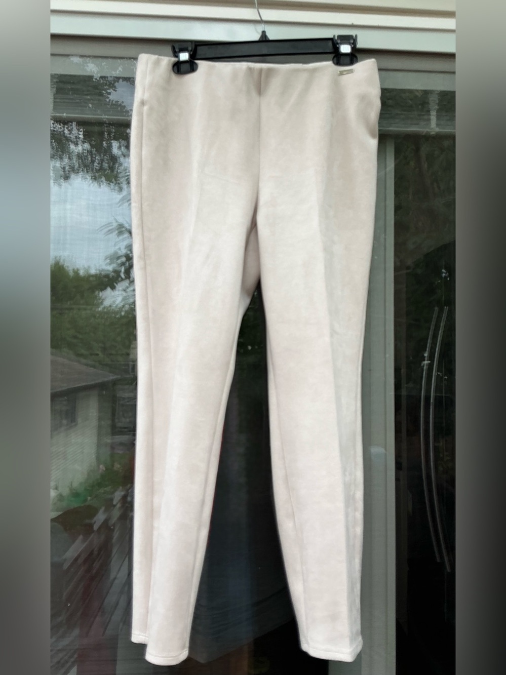 Tahari Light Cream Ponte Pull-On trousers